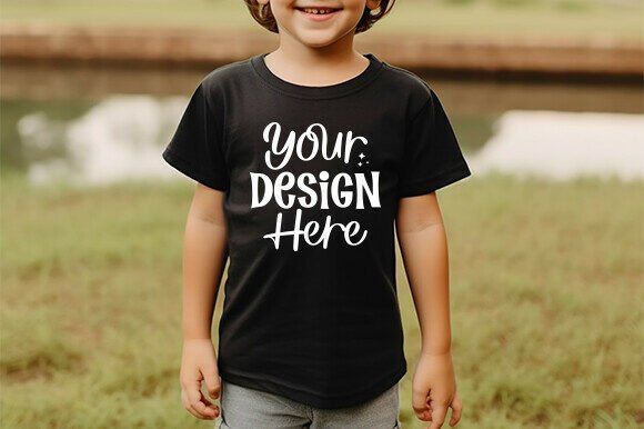 Kids Bella Canvas 3001T T-shirt Mockup