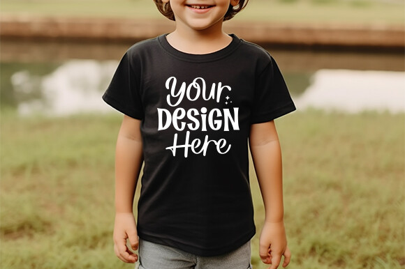 Kids Bella Canvas 3001T T-shirt Mockup