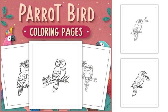 Parrot Coloring Pages for Kids