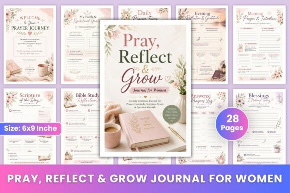 Pray, Reflect & Grow Journal for Women