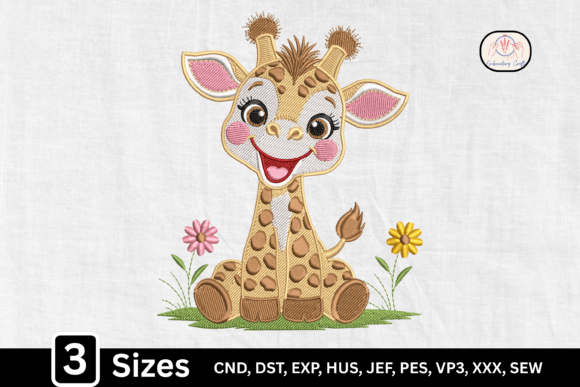 Safari Animal Cute Baby Giraffe