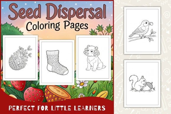 Seed Dispersal Coloring Pages