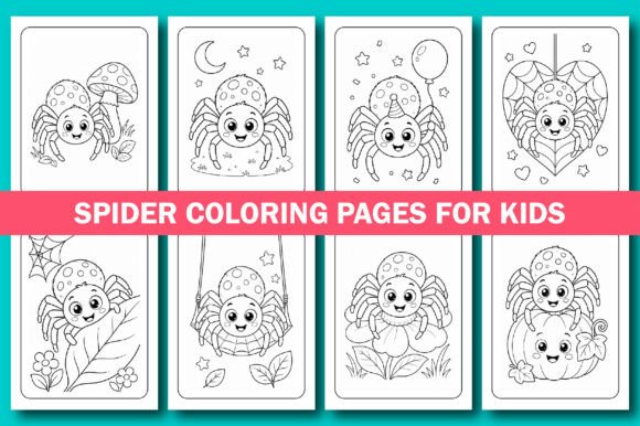 Spider Coloring Pages for Kids