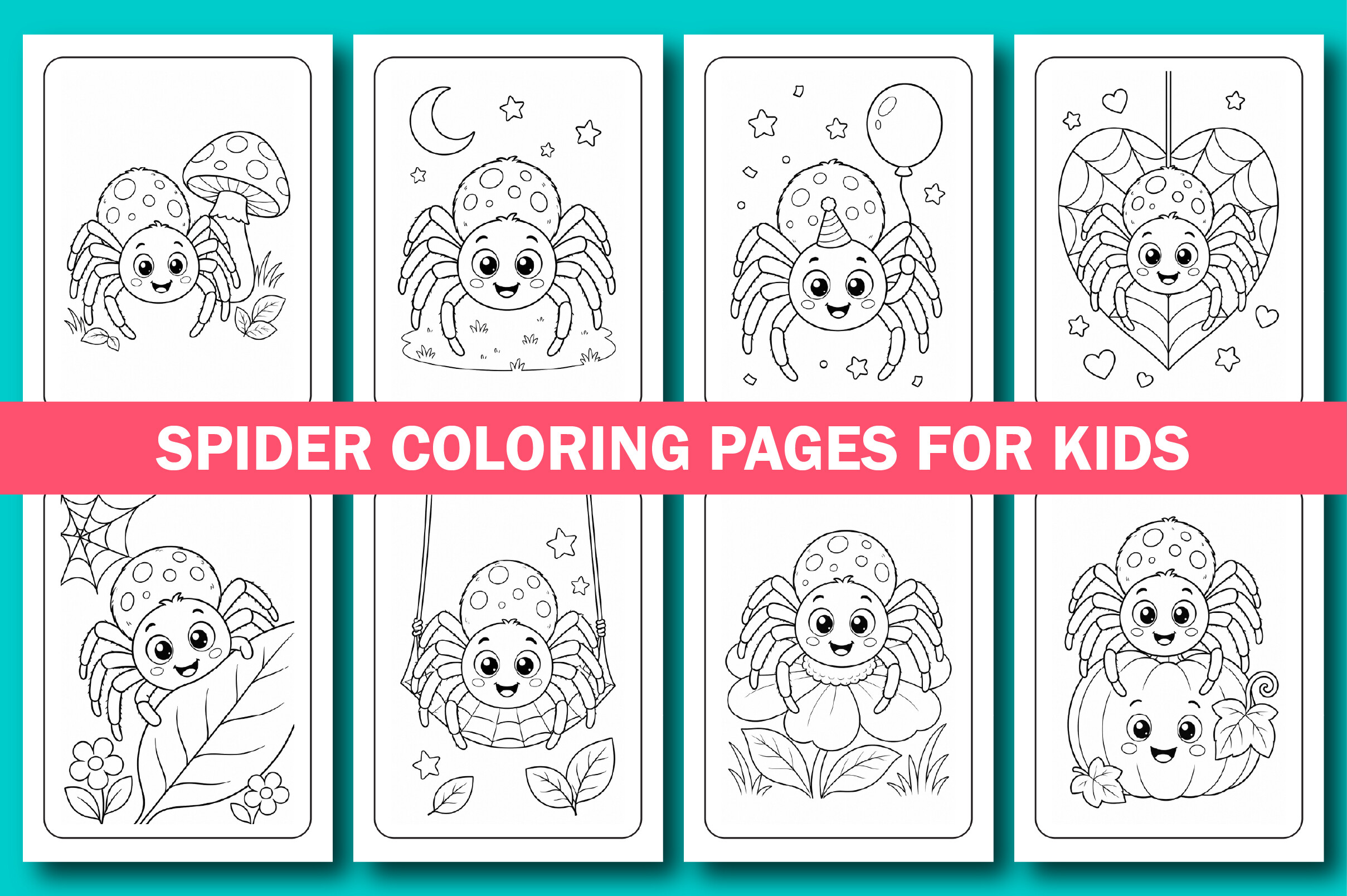 Spider Coloring Pages for Kids