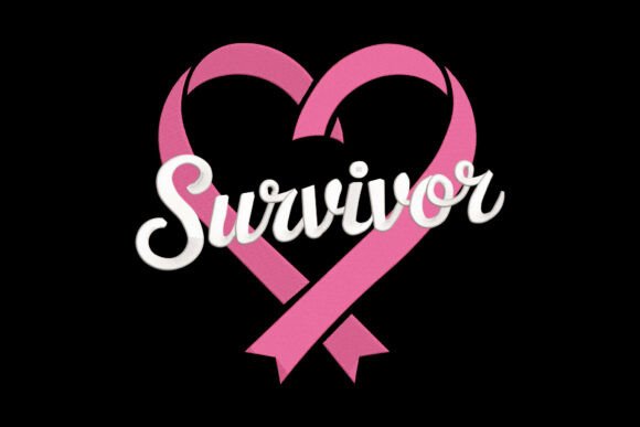 Survivor Pink Ribbon Heart