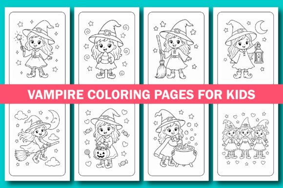Witch Coloring Pages for Kids