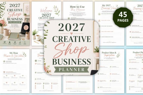 2027 Creative Shop Business Planner
