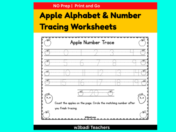Apple Alphabet & Number Tracing cover