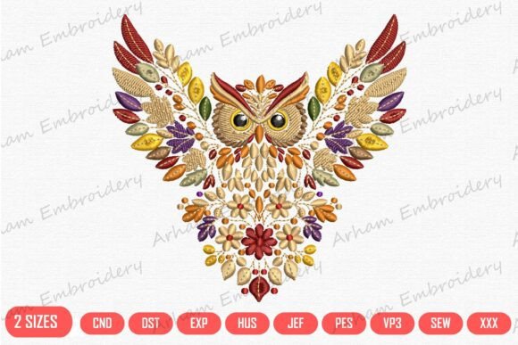 Autumn Floral Owl