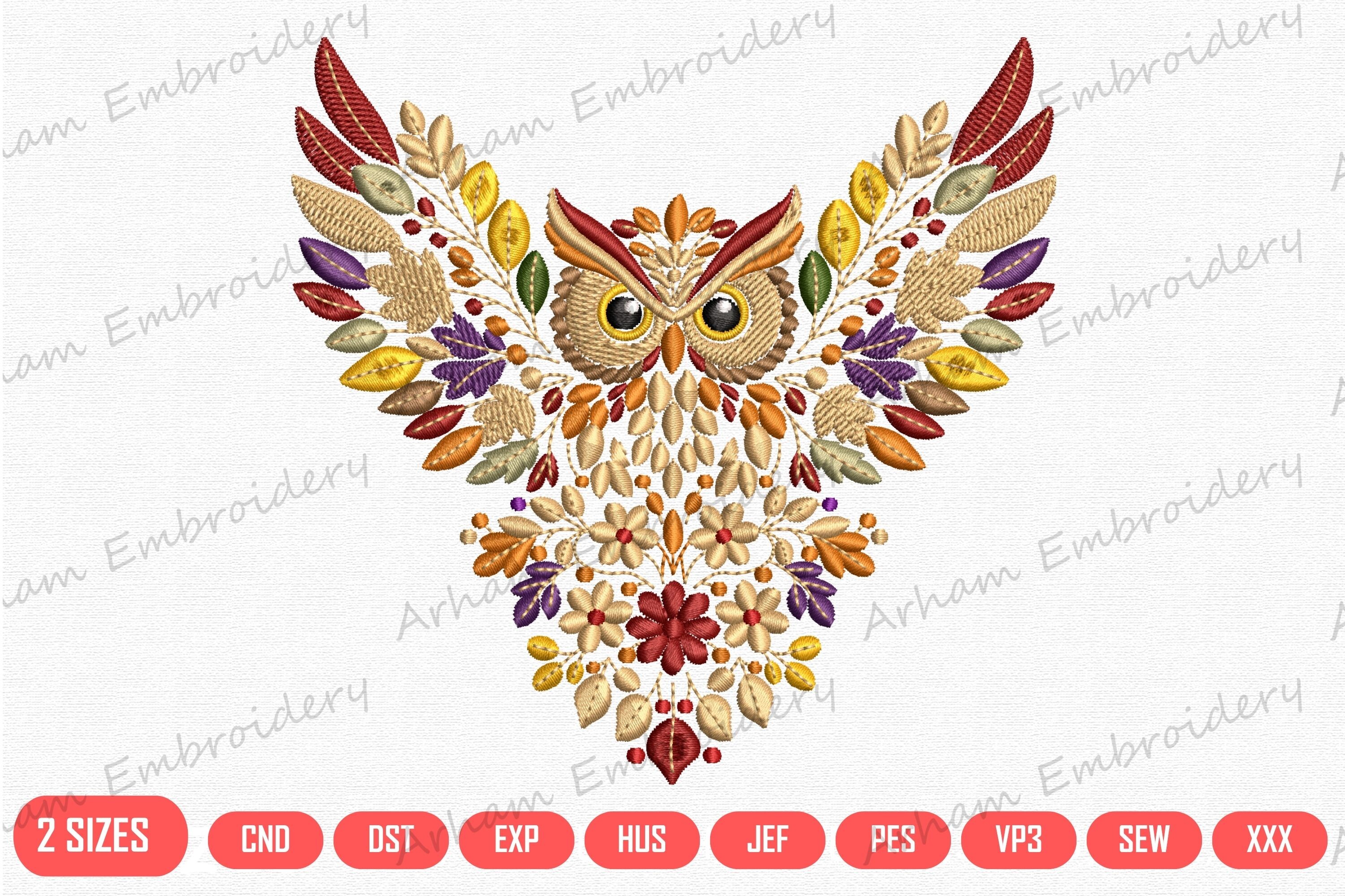 Autumn Floral Owl