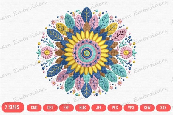 Colorful Floral Mandala