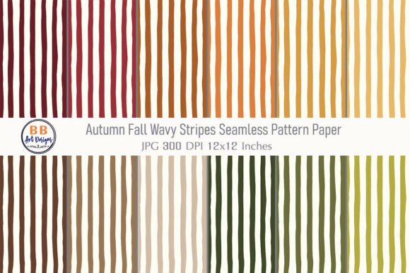Fall Pattern Autumn Wavy Stripes Pattern