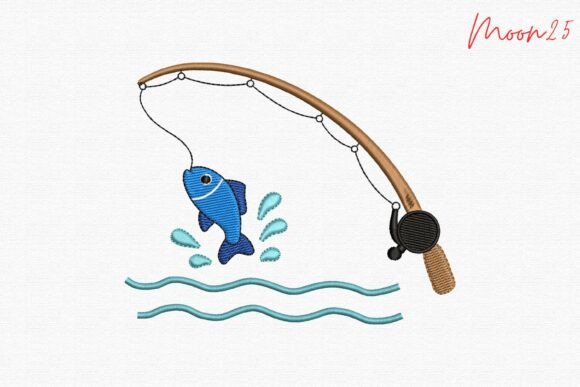 Fishing Rod & Jumping Fish