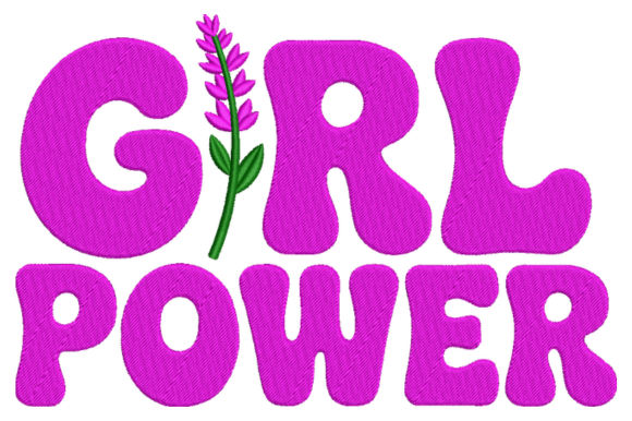 Girl Power Embroidery Design
