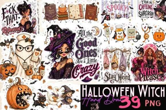 Halloween Witch Sublimation Bundle
