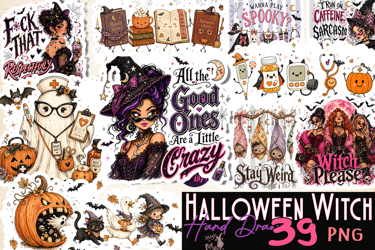Halloween Witch Sublimation Bundle