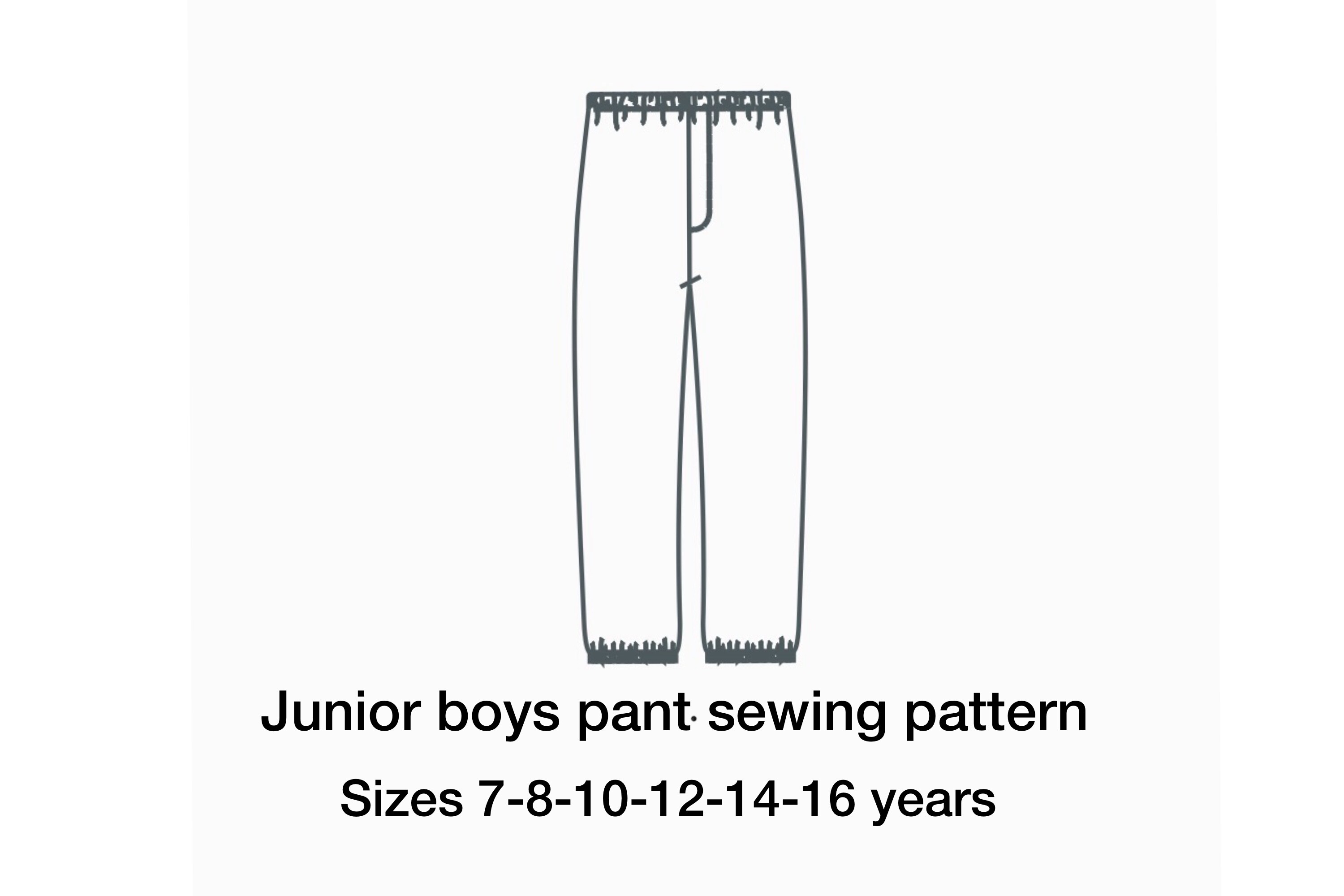 Junior Boys Sewing Pattern