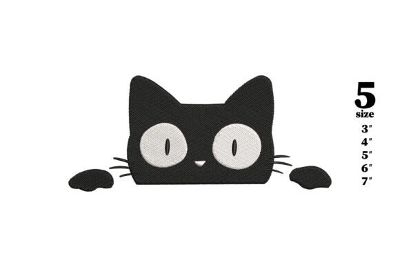 Peeking Cat Car Decal