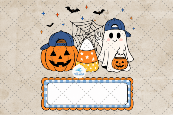 Personalized Boys Ghost Halloween Png