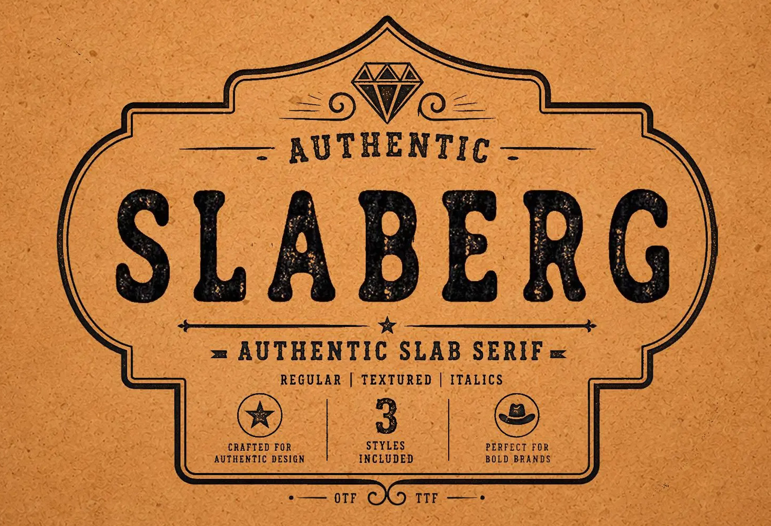 Slaberg preview, vintage slab with distressed edges