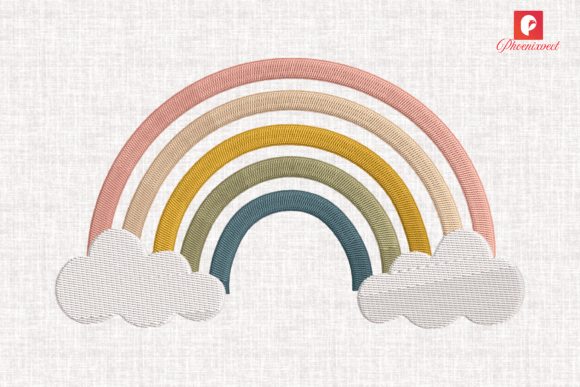 Minimalist Boho Pastel Rainbow