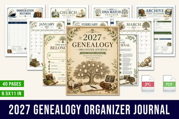 2027 Genealogy Planner