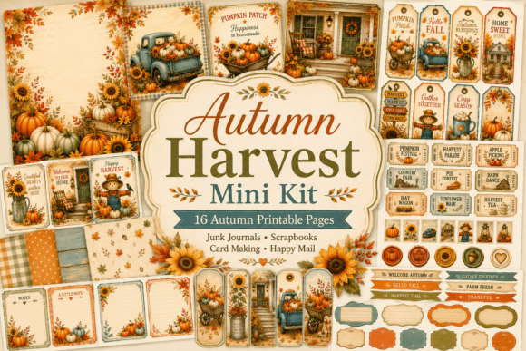 Autumn Harvest Papercrafting Kit