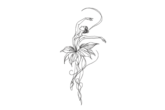Ballet Dancer Flower Dress