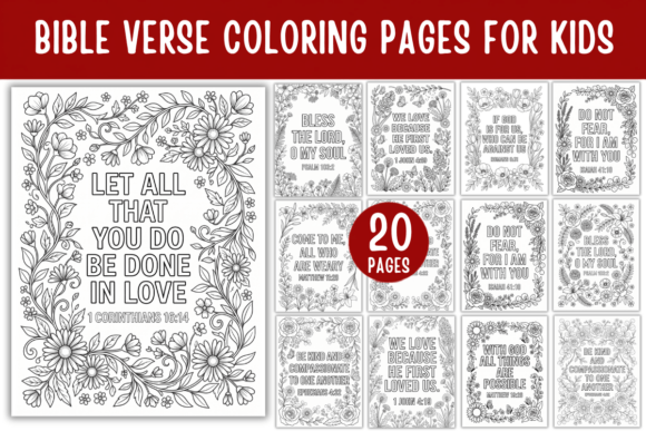 Bible Verse Coloring Pages for Kids