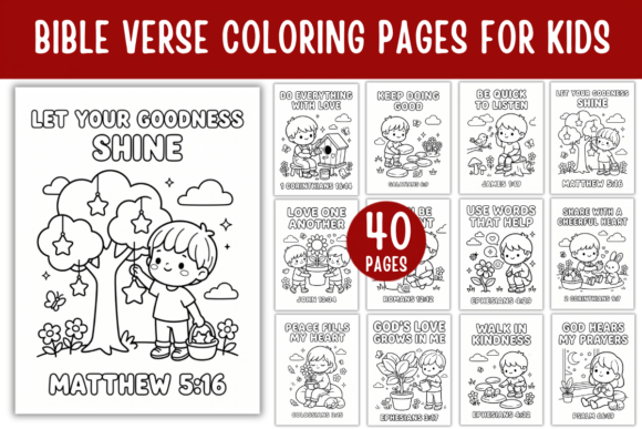 Bible Verse Coloring Pages for Kids