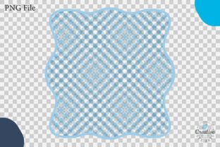 Blue Gingham Checkered Frame Clipart SVG Graphic by Creative Gfx Arts ...