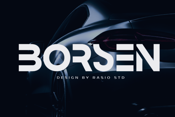 Borsen Sans Serif Font By product.rasiostudio