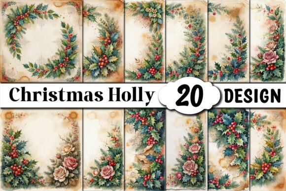 Christmas Holly Junk Journal