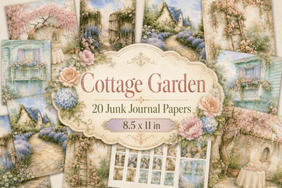 Cottage Garden Junk Journal Digital