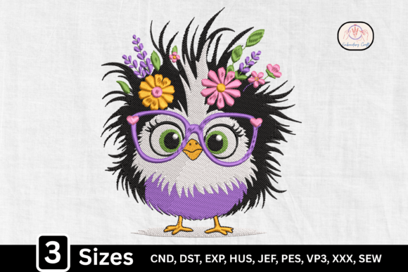 Cute Funny Whimsical Crazy Bird