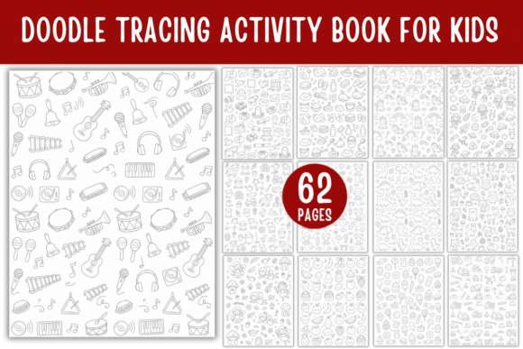 Doodle Tracing Activity Book Kids
