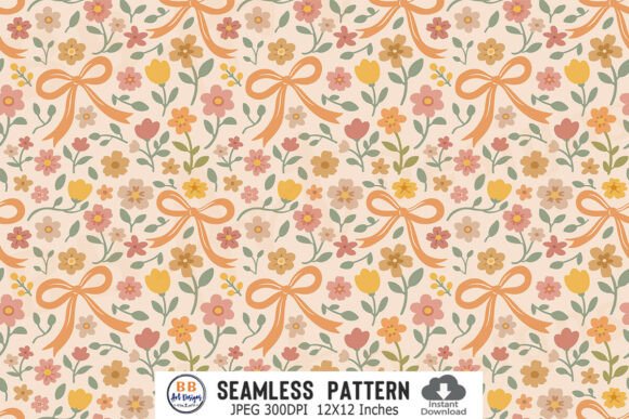 Floral Fall Pattern Autumn Flower Paper