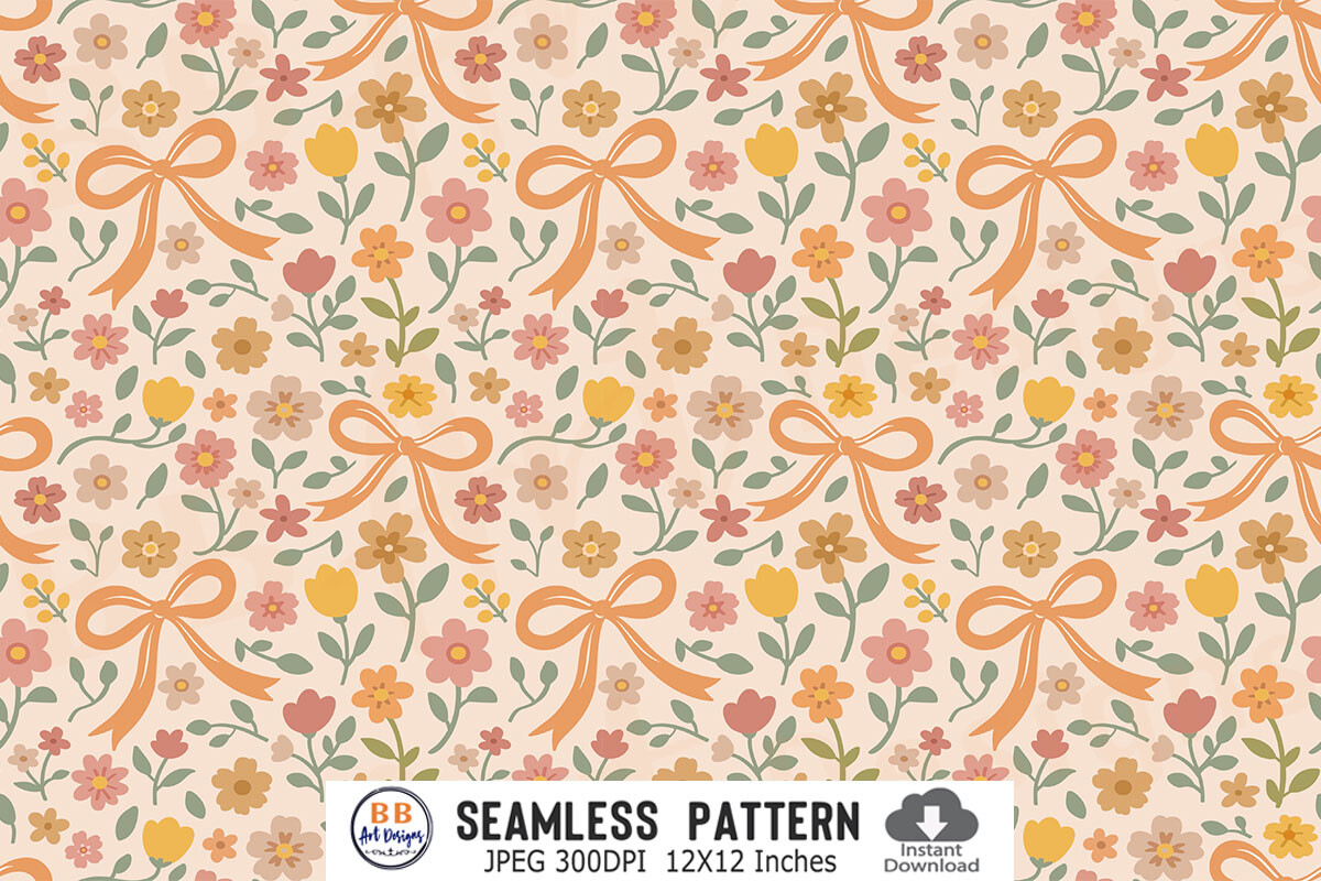 Floral Fall Pattern Autumn Flower Paper