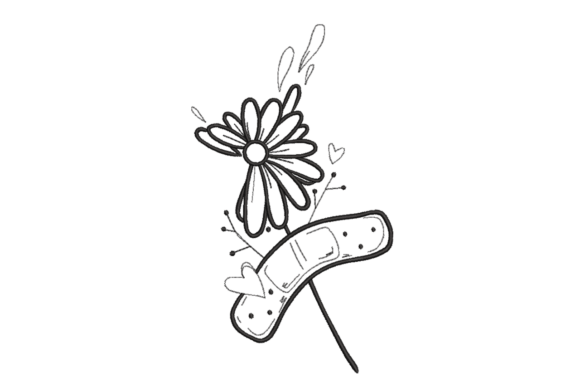 Flower & Band-Aid – Healing Love