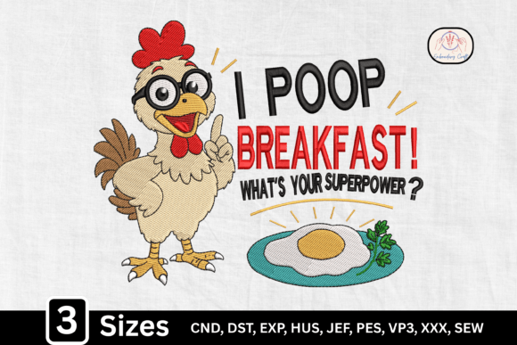 Funny Sarcastic Chicken Breakfast Humor