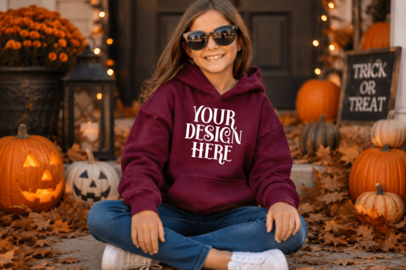 Halloween Gildan 18500B Mockup