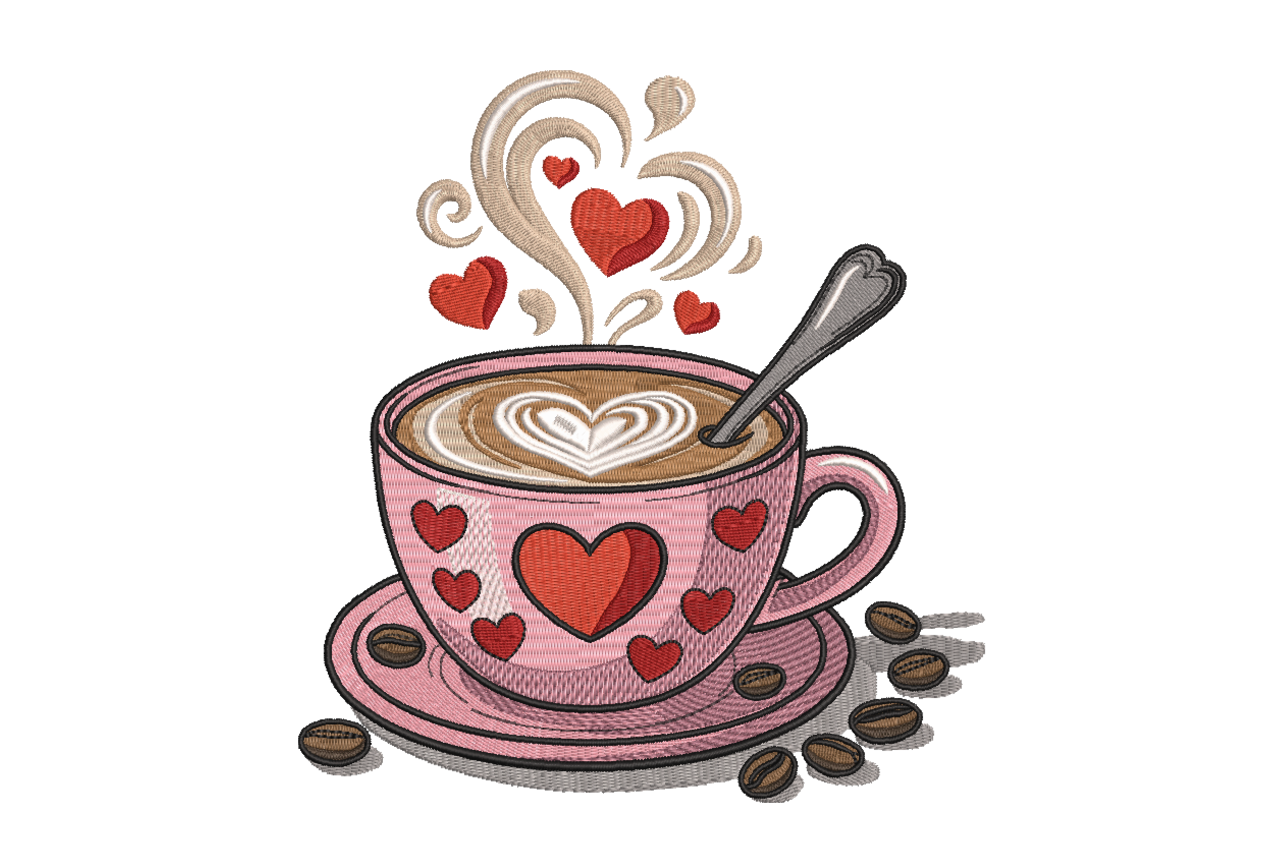 Heart Latte Coffee Cup