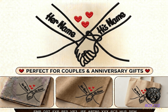 Personalized Pinky Promise Embroidery