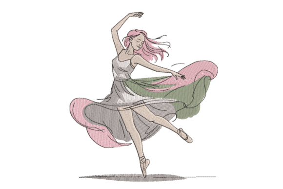 Pink Haired Ballerina – Graceful Dance