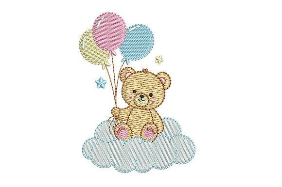 Teddy Bear with Balloons