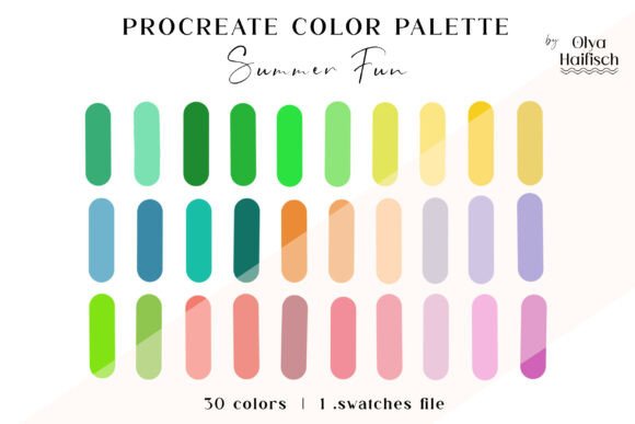 Vintage Color Palette for Procreate Graphic by Pixel Daisy · Creative ...