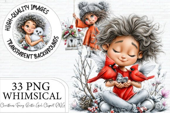Whimsical Christmas Fairy Clipart Png Graphics