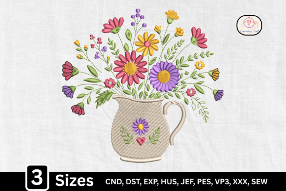 Wildflower Cottage Garden Floral Vase