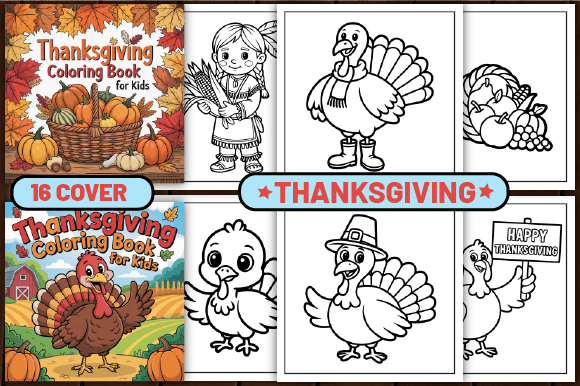 82 Thanksgiving Coloring Pages for Kids