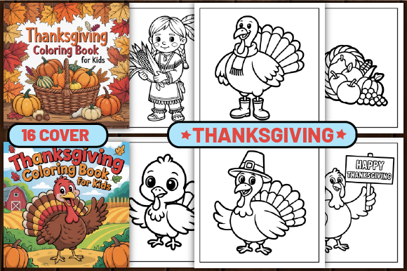 82 Thanksgiving Coloring Pages for Kids